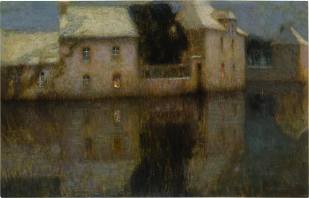 Henri Le Sidaner - 196, Mulino al crepuscolo